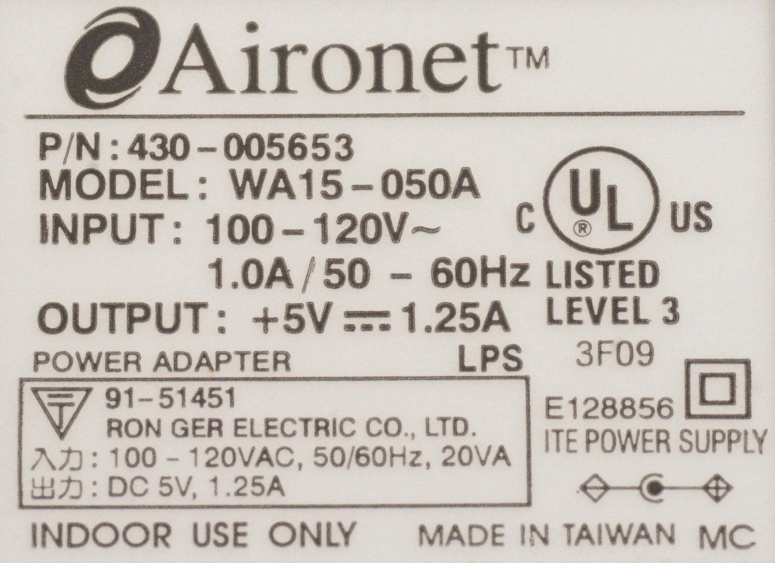 Power supply label
